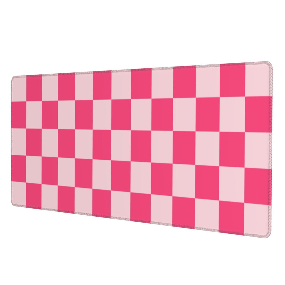 Giinly Pink Checkered Cute Gaming Mouse Pad, XXL Large Desk Keyboard Mat