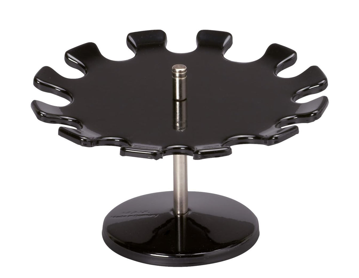Maul Round Version Premium Stamp Holder Metal Stamp Rack for 12 Stamps - Black