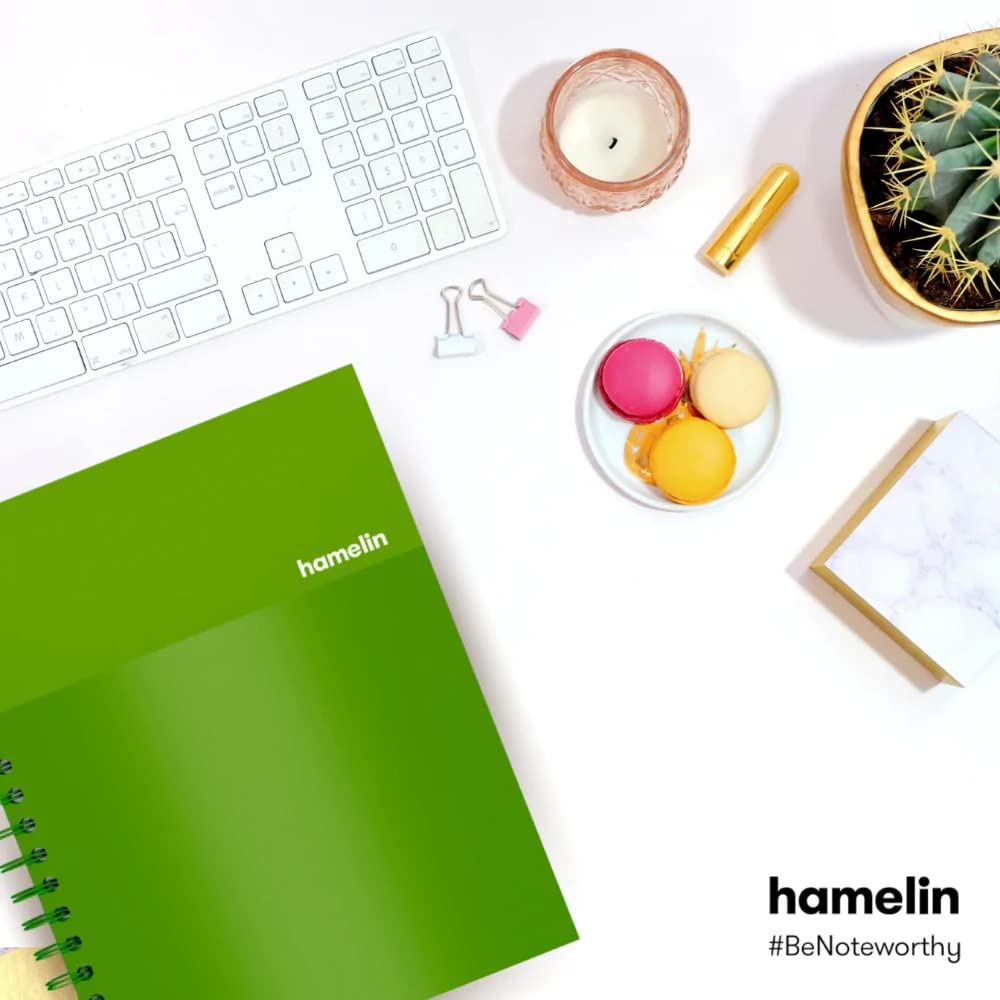 Hamelin, Spiral Notebook, 8x10in, College Ruled, Hardcover, 75shts/150 Pages, 1 Subject Notebook