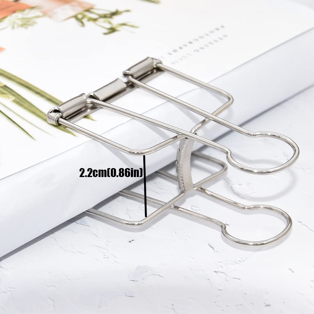 Extra Large Binder Clips 2 Inch, Big Paper Clamps Silver for Office School Supplies (15Pcs)