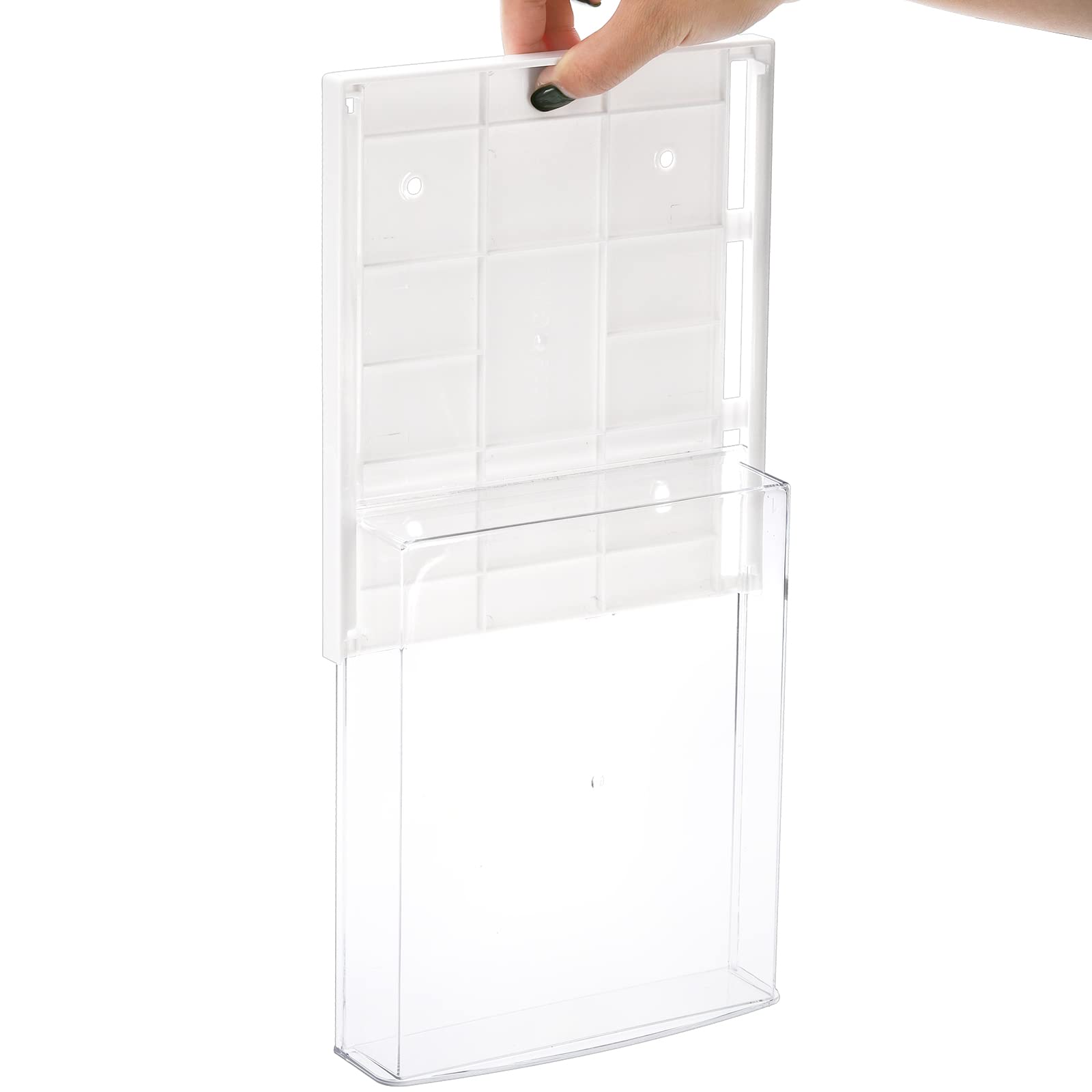 SOUJOY 3 Pack Under Desk Drawer, Self-Adhesive Slide Out Organizer Tray, Plastic Stick On Table