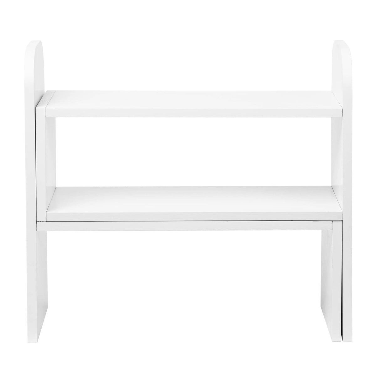 VERGOODR Desktop Adjustable Natural Wood Book Shelf Organizer Office Storage Rack Display Stand