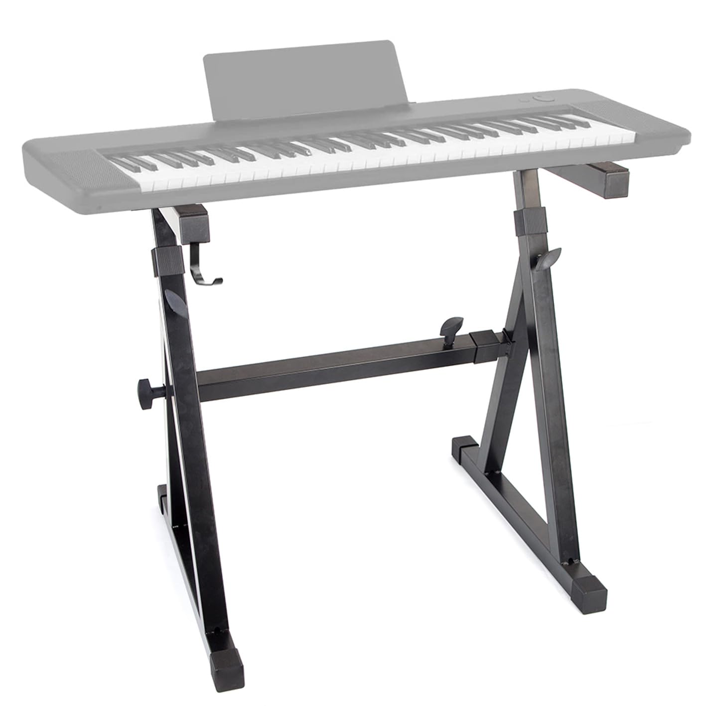 Duramex Heavy Duty Z-Style Keyboard Stand with 23.6-35.4"/60-90cm Adjustable Height and
