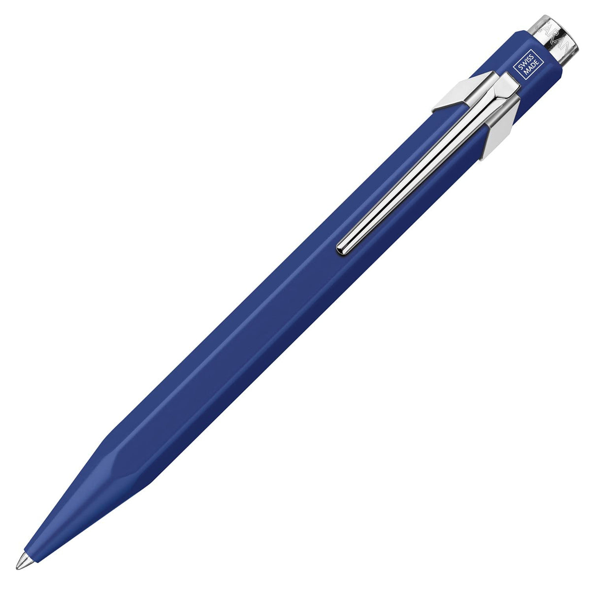 Caran d'Ache Rollerball Pen, Matte Blue, Slim Pack