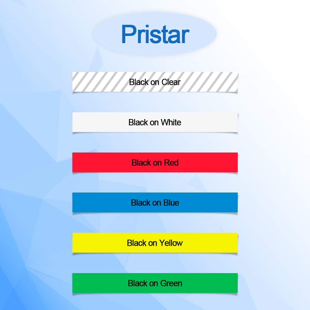 Pristar Compatible Label Tape for LC-4TBN LK-4TBN ST12KW 12mm 1/2 inch