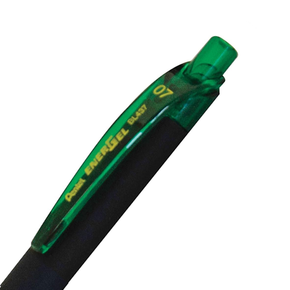 Pentel EnerGel Kuro Liquid Gel Pen, (0.7mm) Medium line, Green Ink, 12 Pack (BL437R1-D)