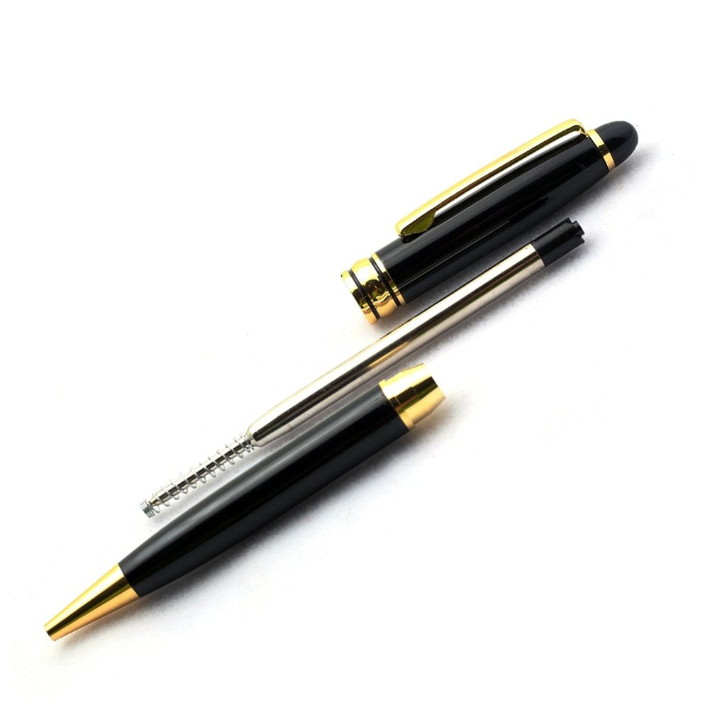 Sotania Free Engraving – Personalized Roller Ballpoint Pen, Refillable Black Ballpoint Pen with
