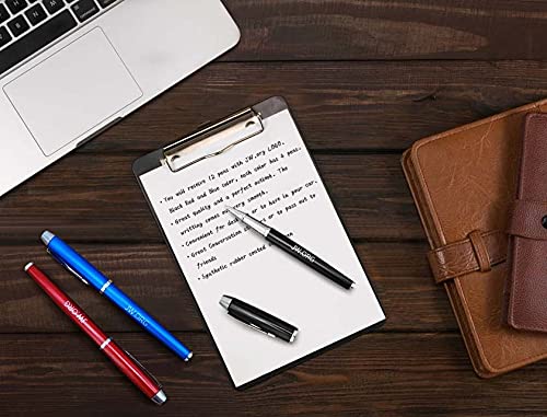 TONOS Jw.org Pen Metal Clip Top Ball Point Black Ink Fine Tip Executive Pen with Insert Cover for