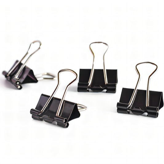 Coideal Mini Binder Clips Black, 60 Pcs 15mm Extra Small Paper Clips, 0.6 Inch Micro Metal Binder