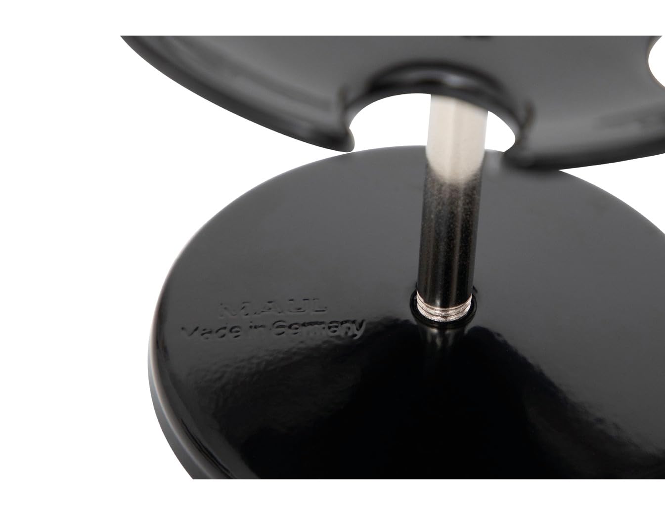 Maul Round Version Premium Stamp Holder Metal Stamp Rack for 12 Stamps - Black