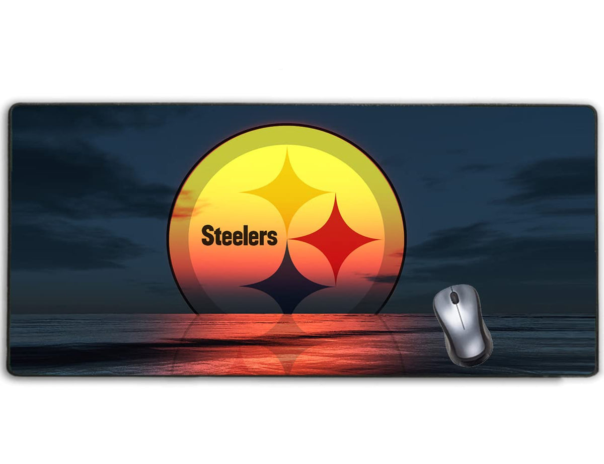 Large Gaming Mouse Pad,Stitched Edges Extended Mousepad with Non-Slip Rubber Base for Laptop