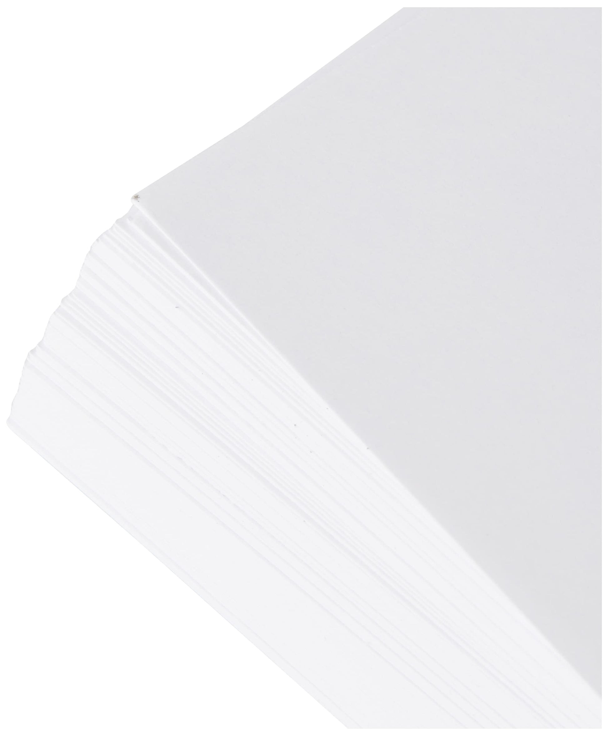 Exacompta - Ref 10500SE - Bristol Plain Record Cards (Pack of 100) - A7 in Size, 205gsm Card