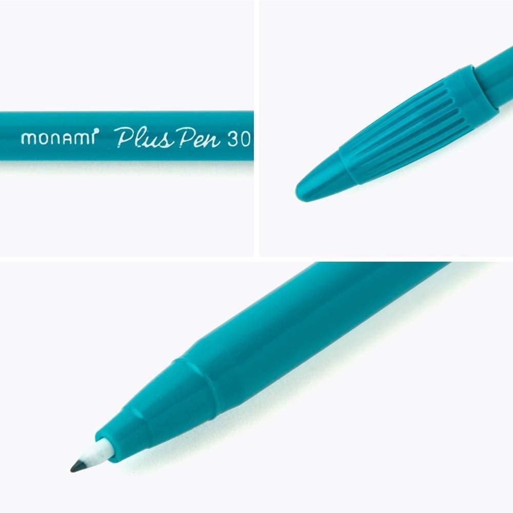 MONAMI Plus Pen 3000 Felt Tip Pens, Fine Point (0.4mm), Coloring/Drawing/Journaling, Assorted
