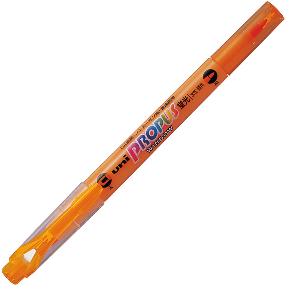 三菱鉛筆 Mitsubishi Pencil Highlighter, Propus Window, PUS102T.4, Orange, 10 Pens