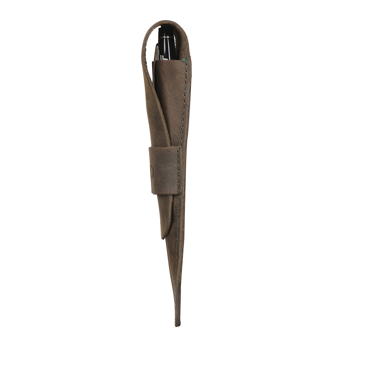 Londo Genuine Leather Pen and Pencil Case with Tuck in Flap, Stationery Bag - Two compartment