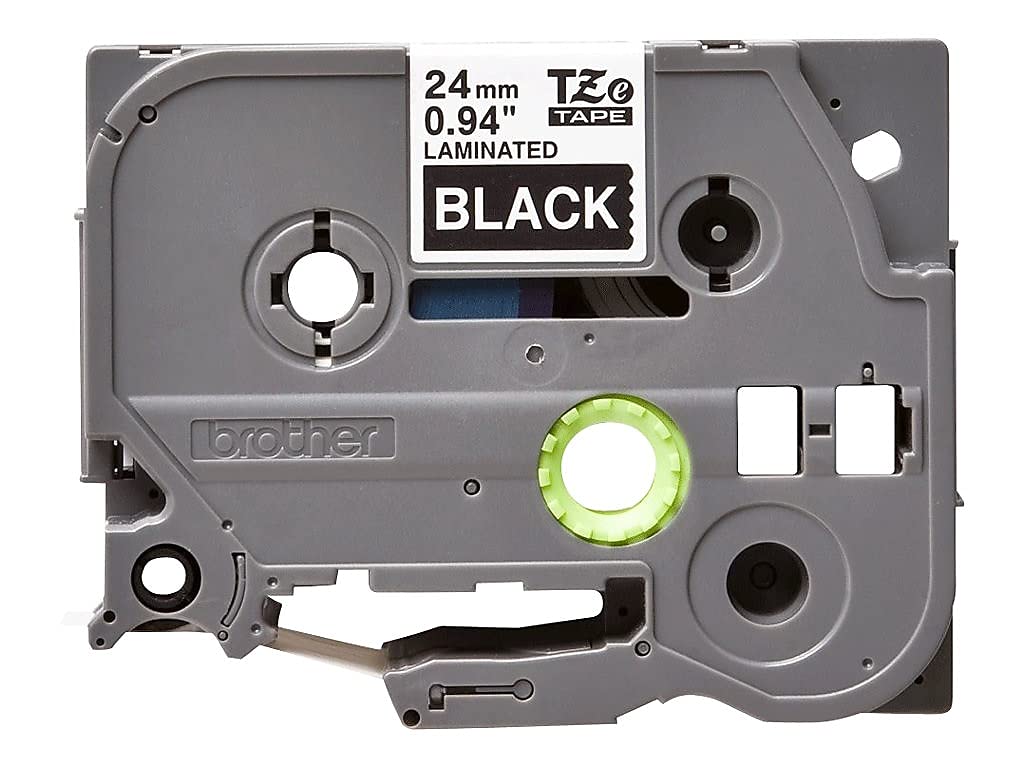 Brother Genuine P-Touch TZE-355 Tape, 1" (0.94") Wide Standard Laminated Tape, White on Black