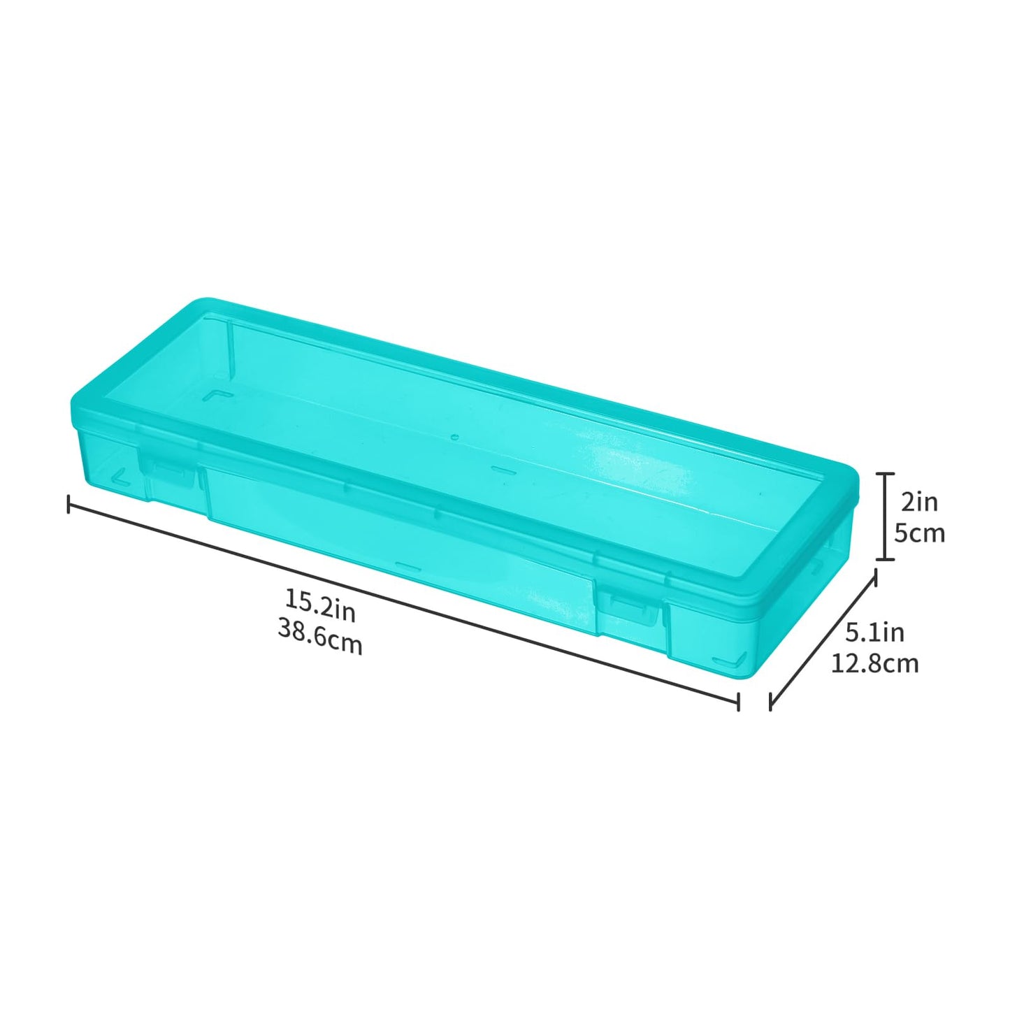 novelinks Plastic Pencil Boxes and Small Plastic Containers with Lids