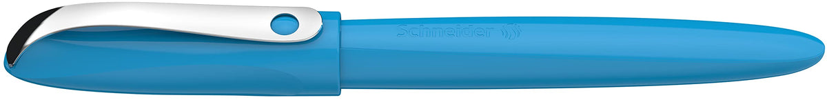 Schneider 162113 Wavy Fountain Pen for Right and Left-Handed Users with Beginner Nib Blue