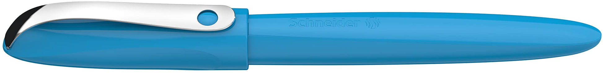 Schneider 162113 Wavy Fountain Pen for Right and Left-Handed Users with Beginner Nib Blue