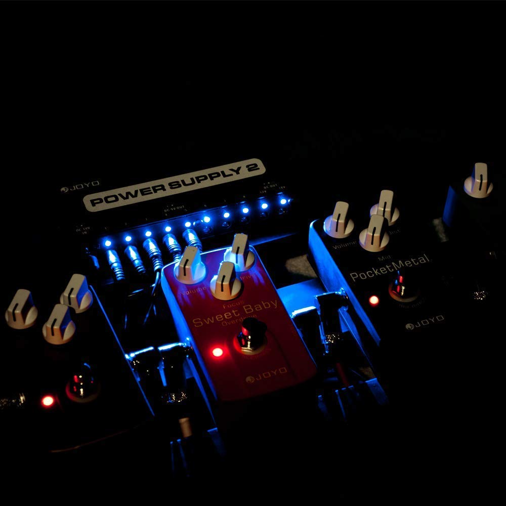 JOYO Guitar Pedal Power Supply 10 Isolated Output DC 9V 12V 18V Options for Distortion, Reverb