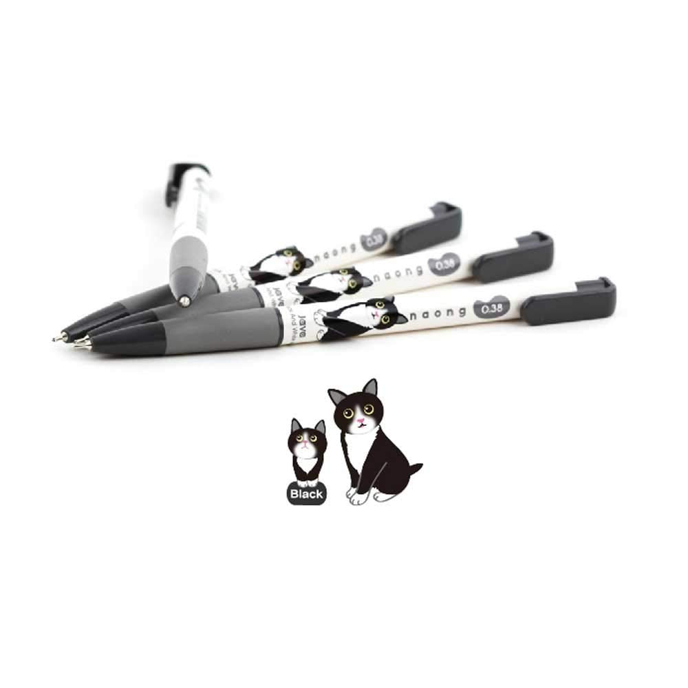 JAVA Naong 10 Color 0.38mm Ball Point Pen Office School Teacher 11 Pcs Black Color 2 Pcs
