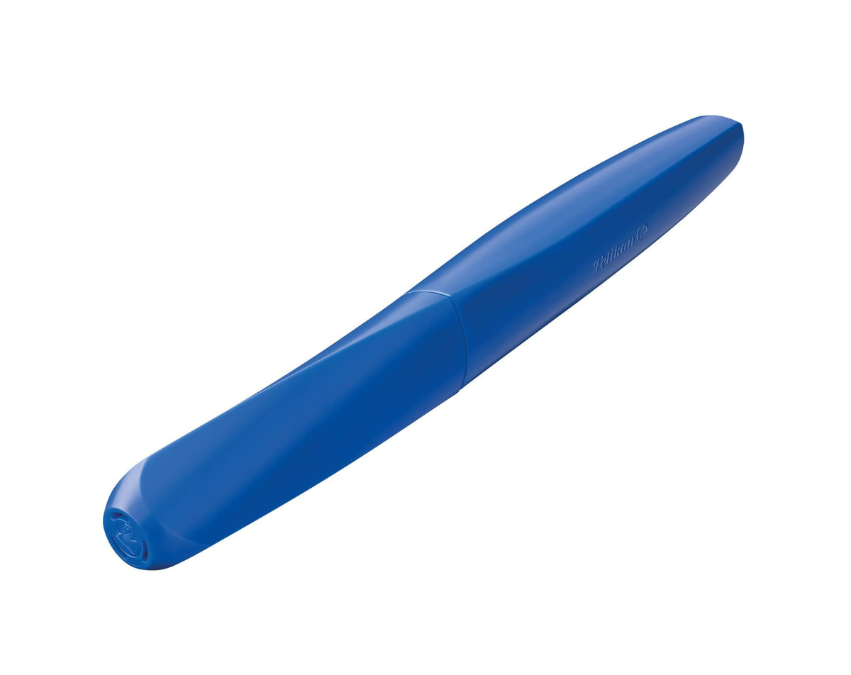 Pelikan Twist Fountain Pen with 1 Ink Cartridge, Fine Nib, Deep Blue, Boxed (814751)