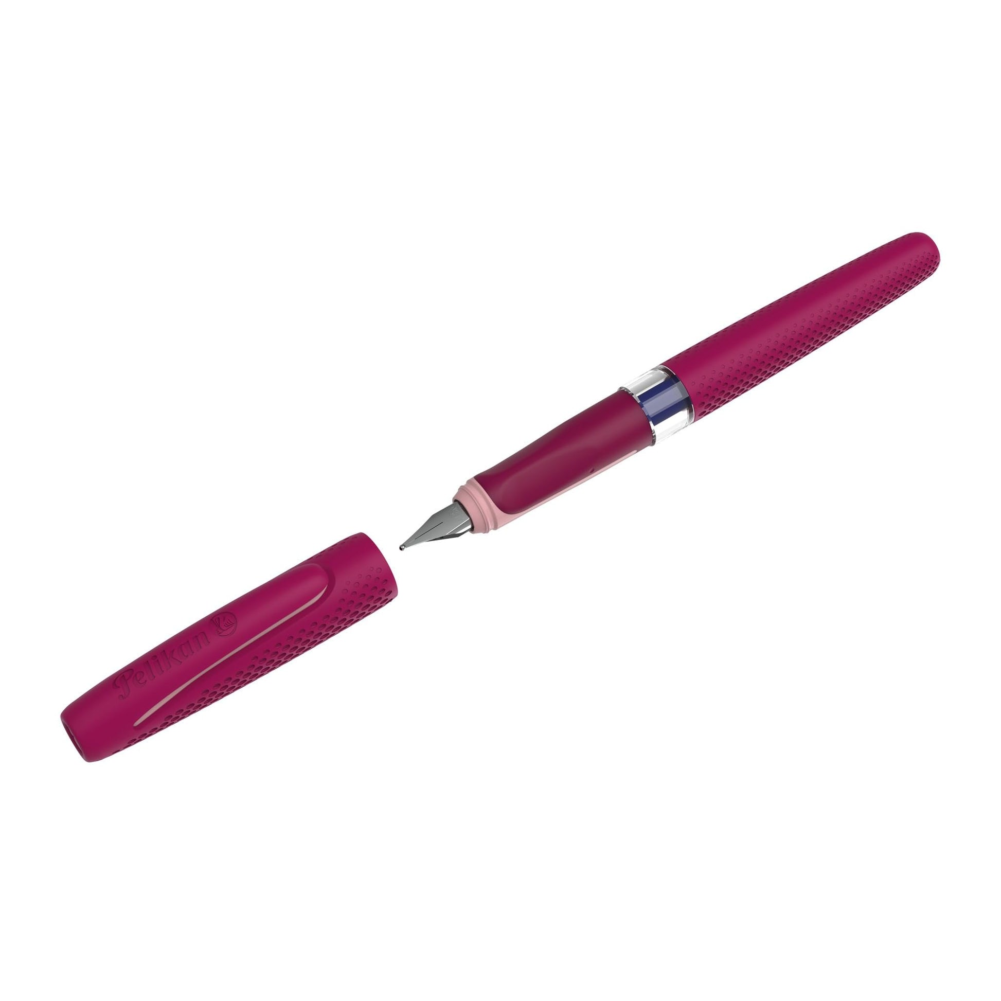 Pelikan ILO 817844 Fountain Pen for Right-Handed and Left-Handed Users, Red, Cartridge Fountain Pen