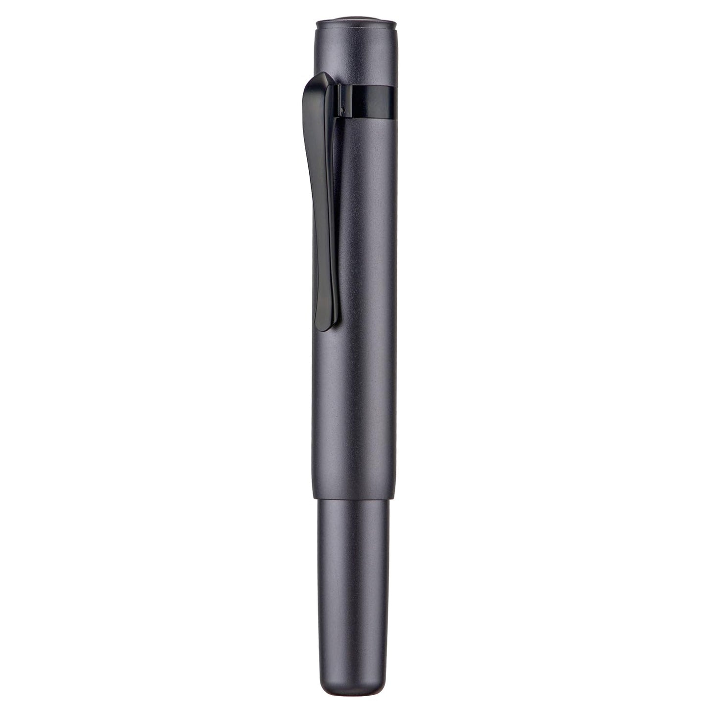 HONG DIAN M2 Black Forest Mini Fountain Pen, Long Blade Nib & Sleek Shape Aluminium Short Pocket