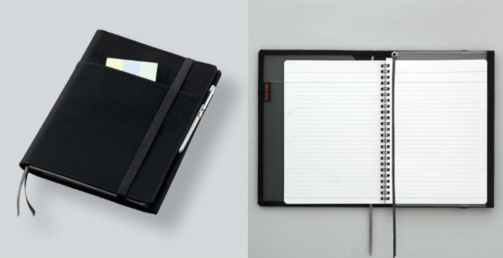KOKUYO Systemic Cover Notebook, with One Semi-B5, B 6mm Ruled, 35 Lines, 40 Sheets, Twin Ring Edge