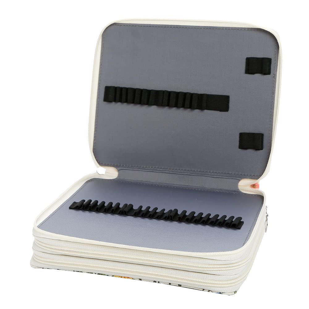 Lbxgap 120 Slots Colored Pencil Case Organizer 3-Layer