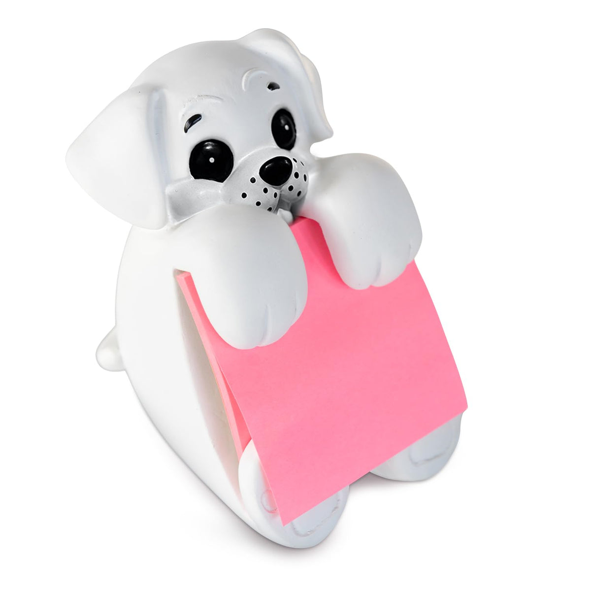 Resin Made 3" x 3" Cute Sticky Note Holder for Desk | Doodle Compatible Accordion Style Dog Pop Up