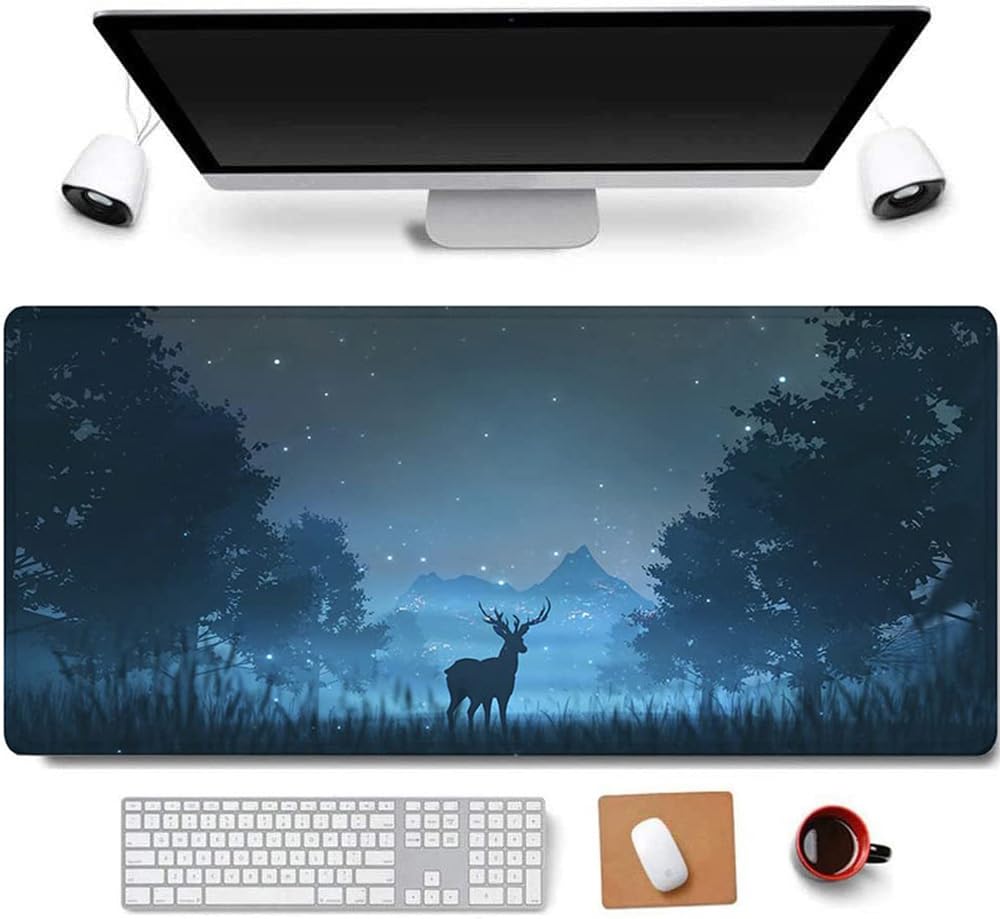 RTGGSEL 31.5x11.8 Inch Non-Slip Long Extended Large Gaming Mouse Pad with Stitched Edges XL Laptops