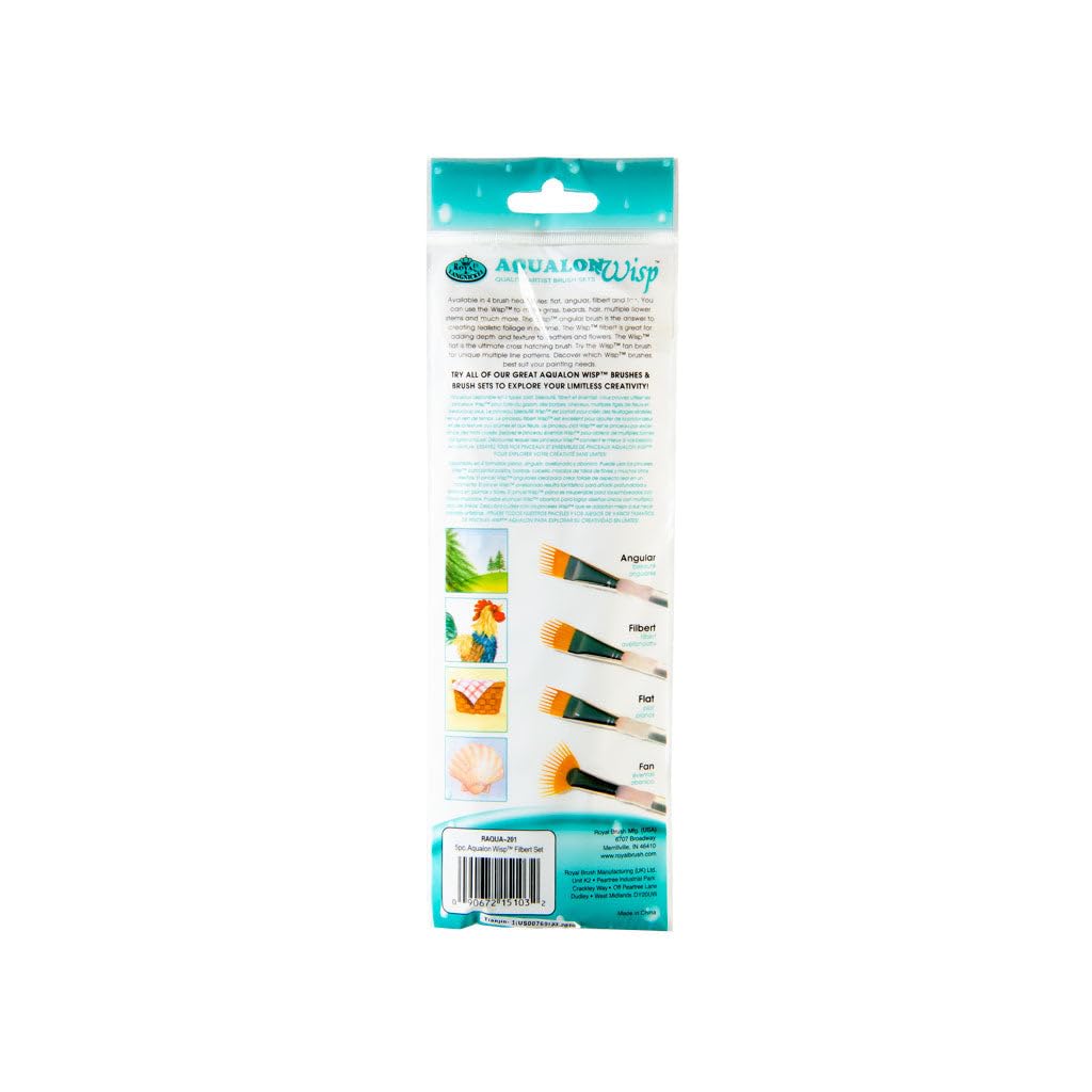 Royal & Langnickel Aqualon Wisp Filbert Artist Brush Set, 5-Piece