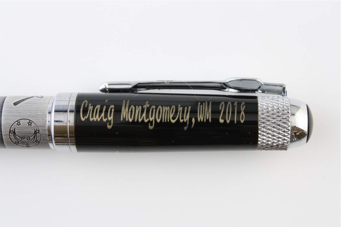 Hattricks Goodimpression Personalized Engraved Masonic Ballpoint Ink Pen Embossed Masonic Symbols