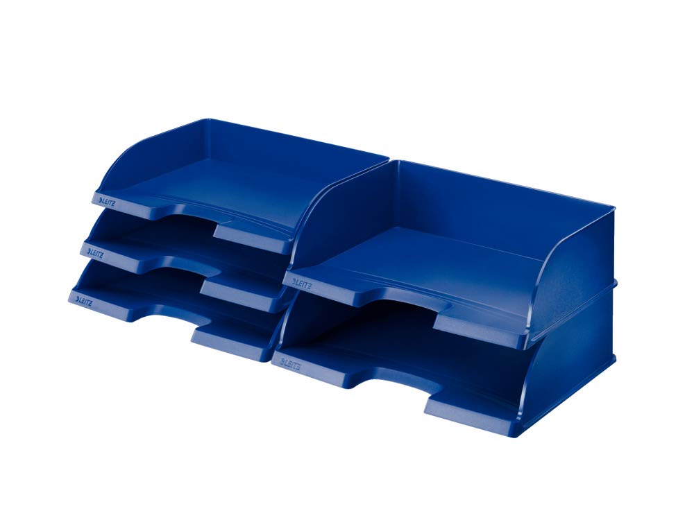 Leitz A4 Landscape Letter Tray, Blue, Plus Range, 52180035