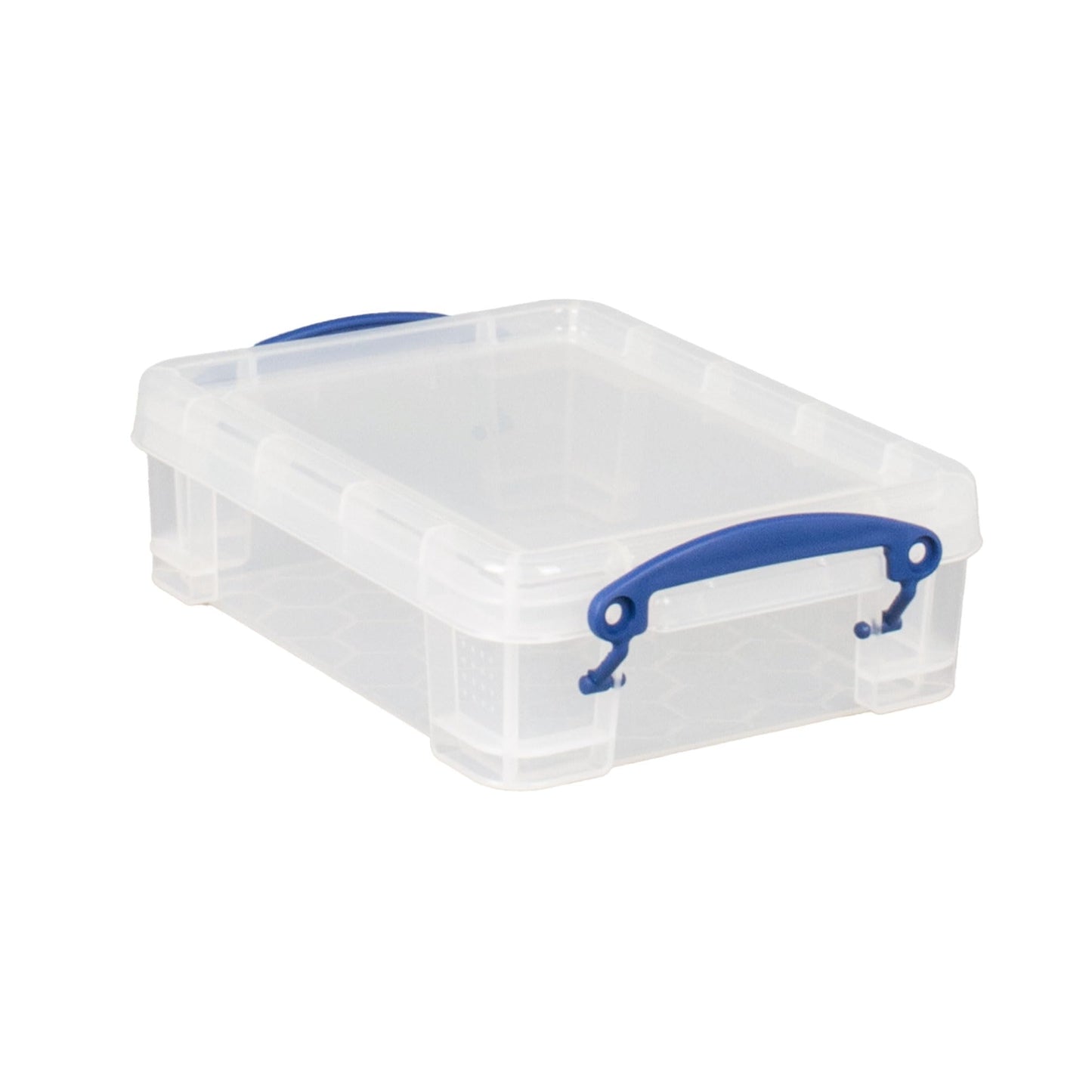 Really Useful Box 1.75 Liter Plastic Stackable Storage Container, 4 Pack