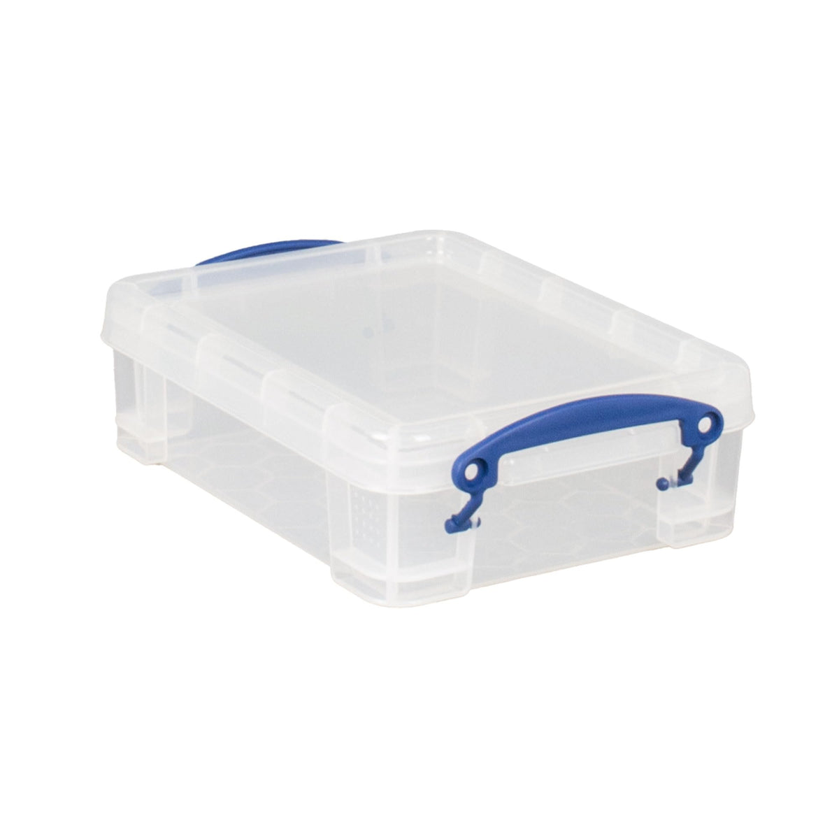 Really Useful Box 1.75 Liter Plastic Stackable Storage Container, 4 Pack