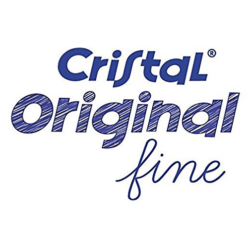 BIC Cristal Fine fine ballpoint pen, Blue, 50 per Pack