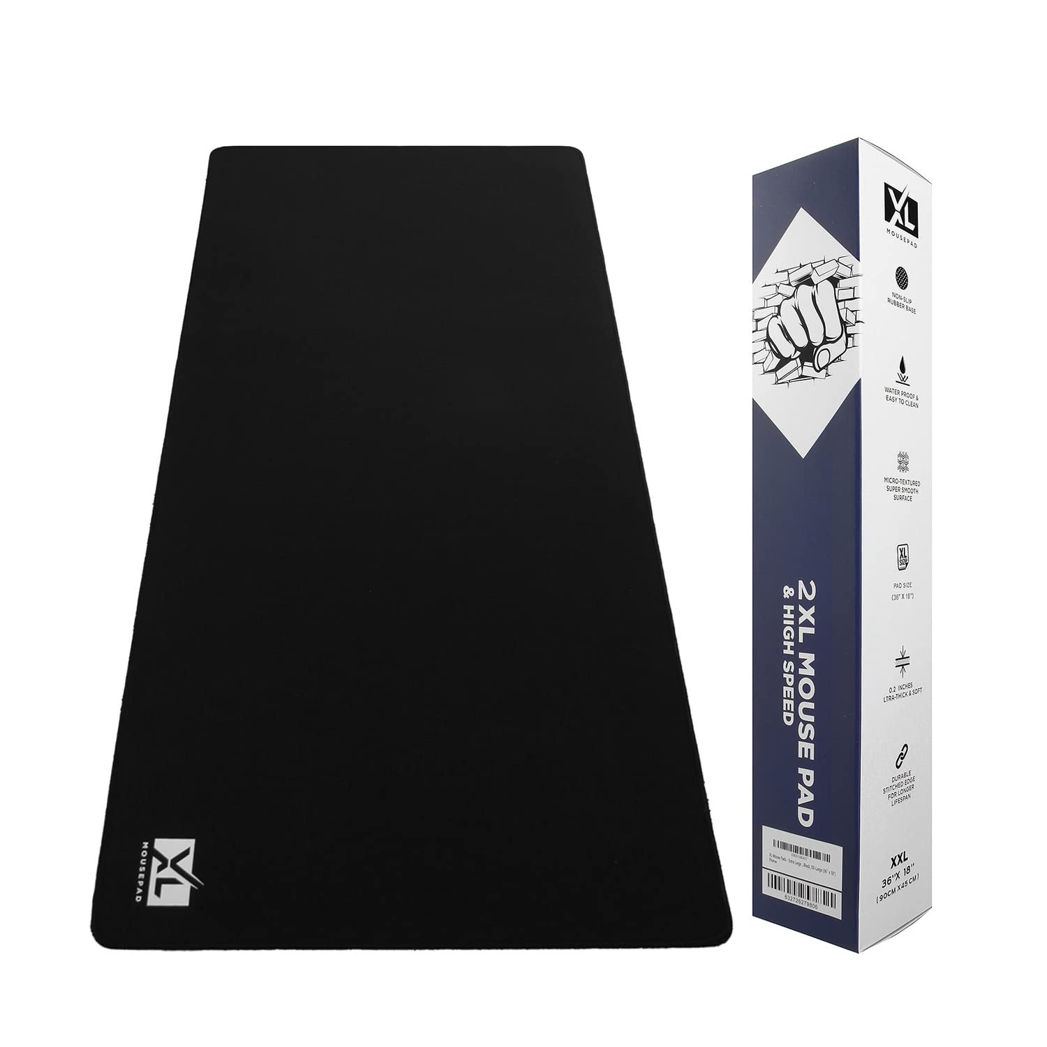 XL Mouse Pad 2XL Huge Extra Large Gaming Mousepad for Full Desk - Super Thick Nonslip Rubber Base