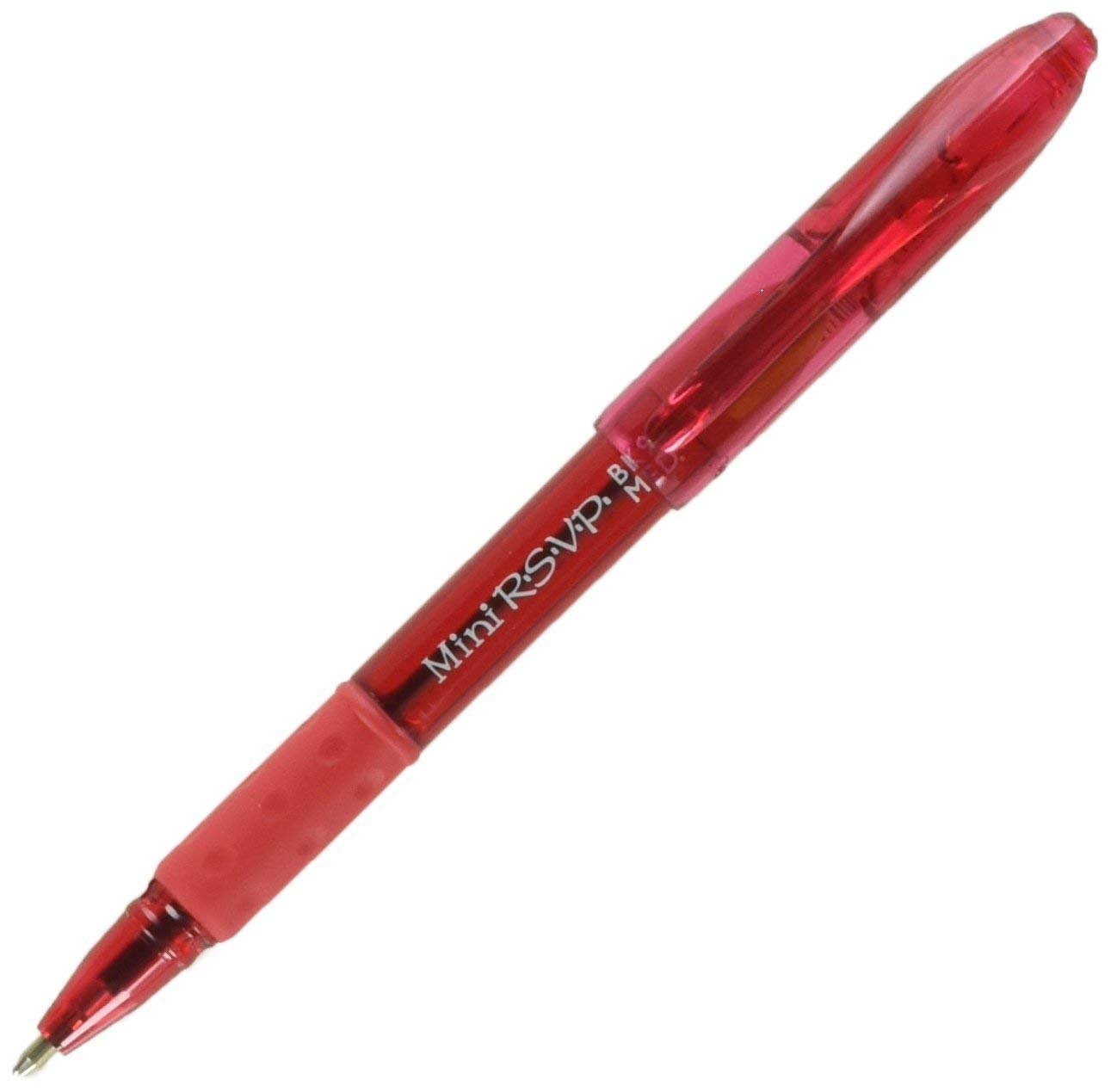 Pentel RSVP Mini Ballpoint Pen, (1.0mm) Medium Line, 24-Assorted Ink in Clear Cylinder Pack