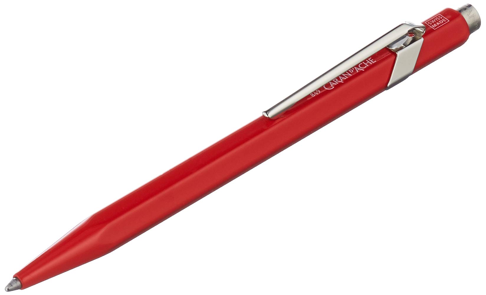 Caran D'ache 849: Metal Pen Ballpoint Red, Red Cartridge (849.020)