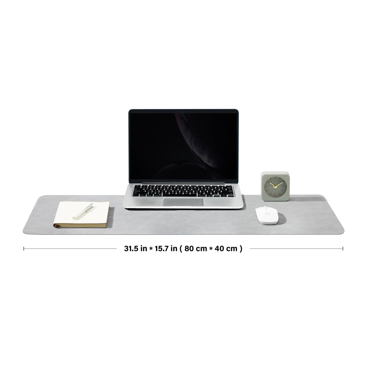 Distressed Leather Desk Mat - Non-Slip PU Desk Pad for Office and Home - Desk Organization and