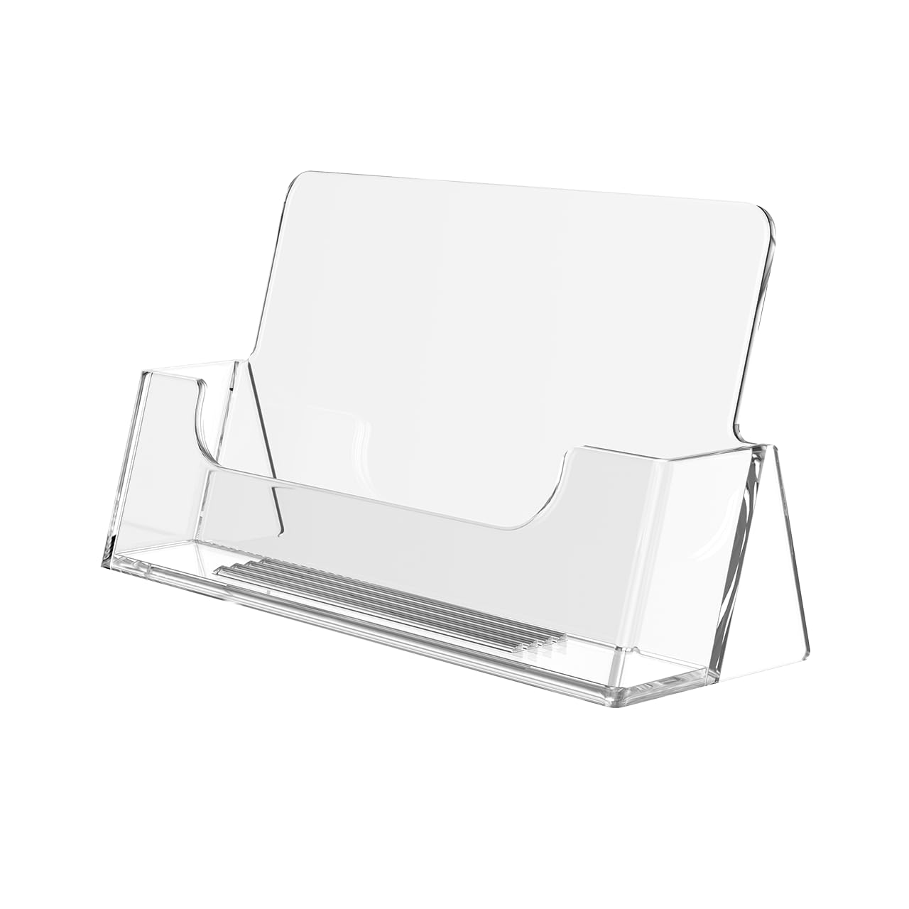 Marketing Holders 12 Pack Business Card Holder Tabletop Display for 3.5" x 2" Contact Cards at