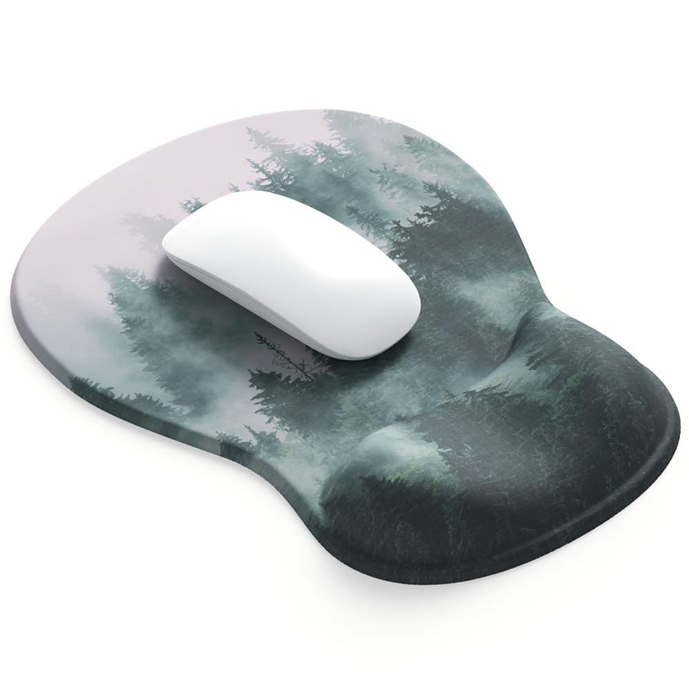 ErgoComfort Gel Wrist Rest Mouse Pad-Ergonomic Office Mousepad with Wrist Support-Non-Slip, Design