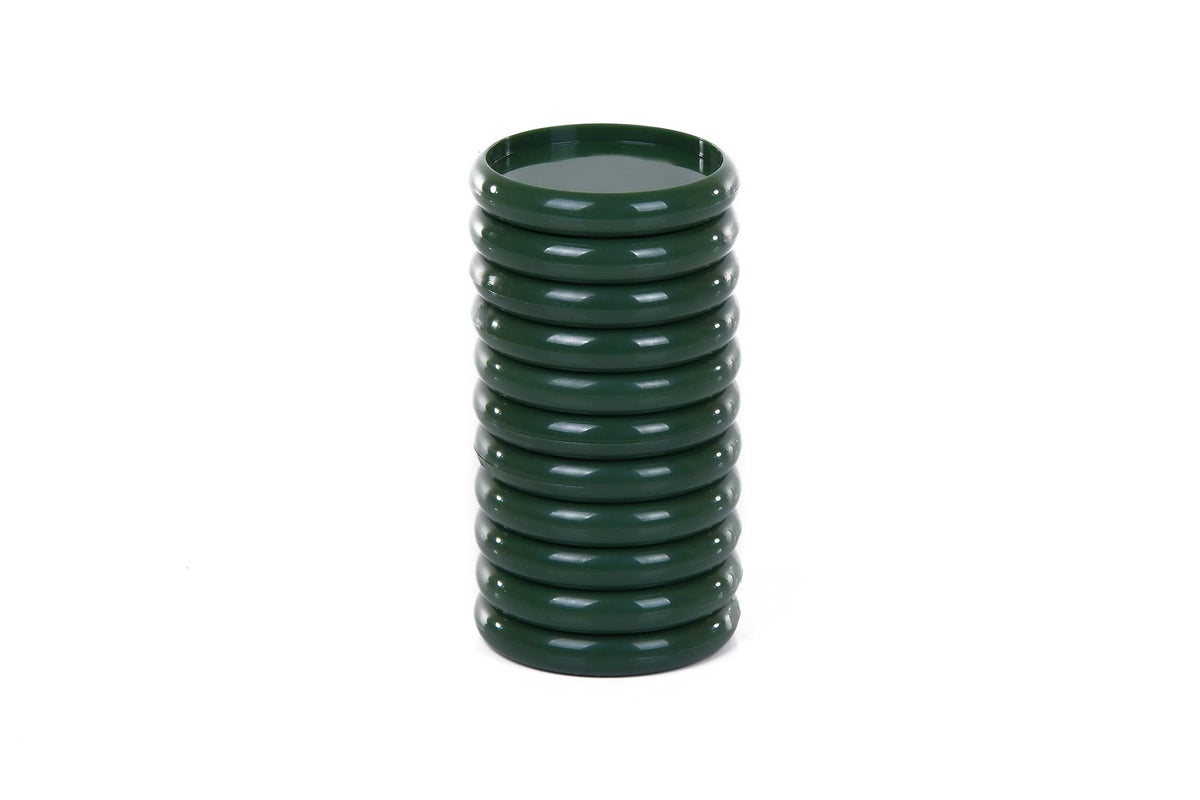 Talia Discbound Notebook - Discs (Green Olive, 1inch)