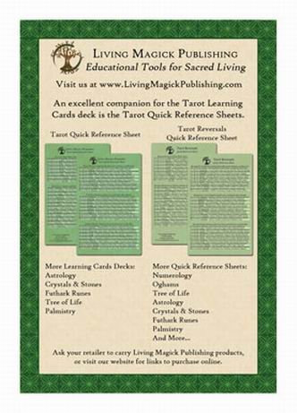 Tarot Learning Cards ~ 2nd Edition - Living Magick Learning Card Series - Self Study Flash Cards