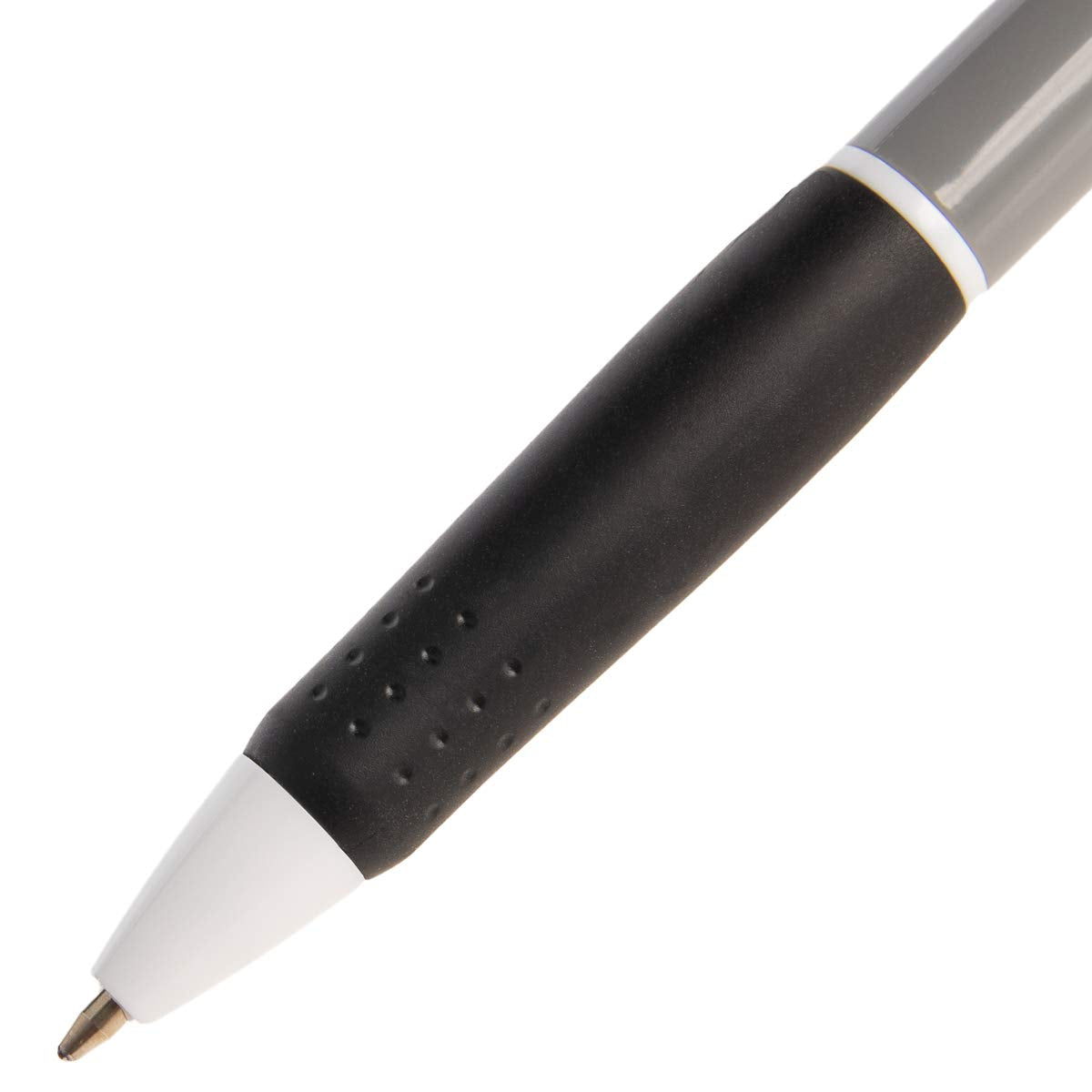 Simply Genius Retractable Ballpoint Pens - 100-Pack, Black Ink, Gray & Black, 1.0mm Medium Point