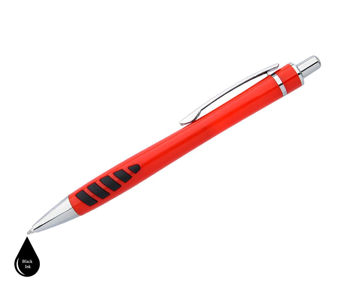 ExpressDesigns™ - Your Name or Imprint on our Custom Printed Addison Ballpoint Pen - Rubber Grip