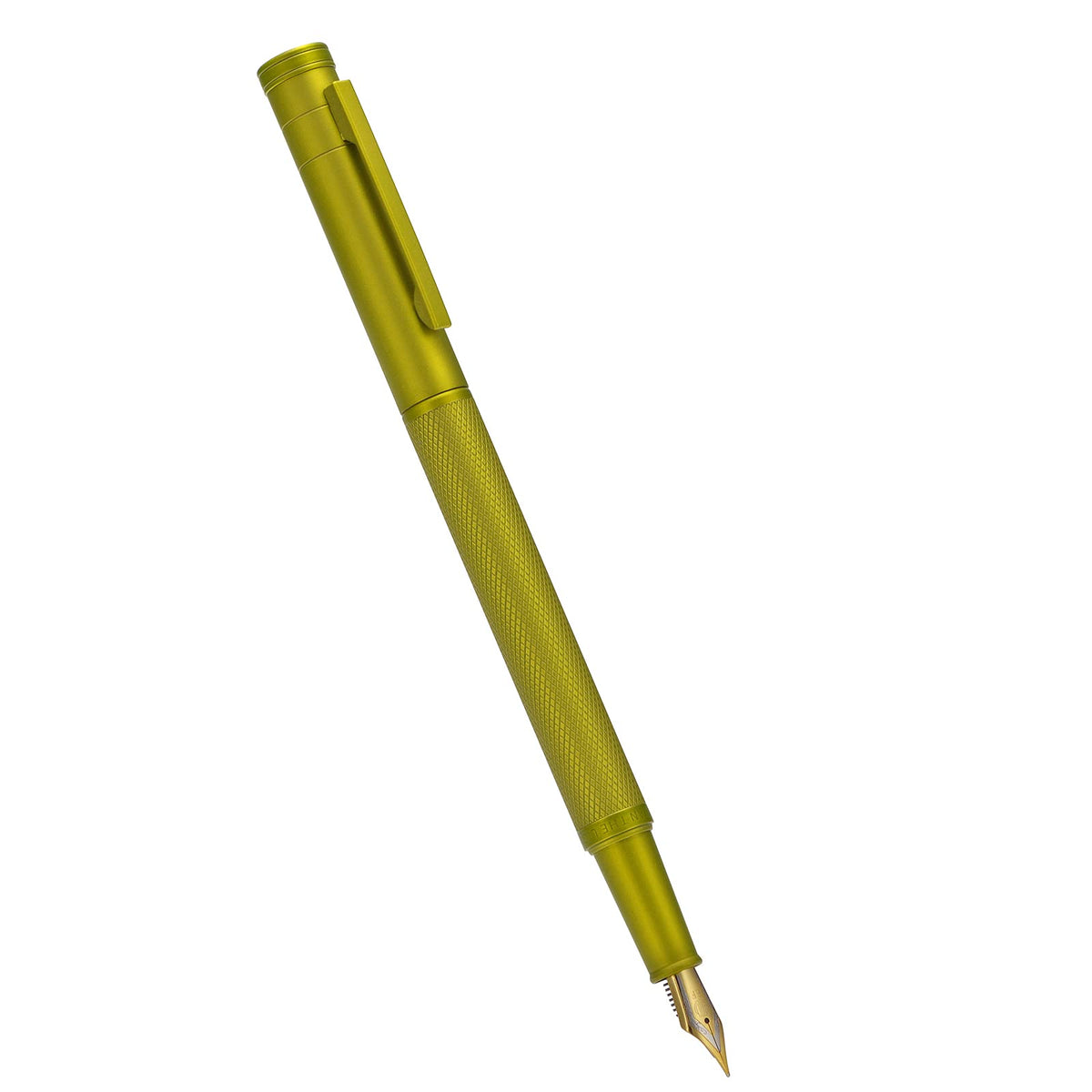 Hongdian 1851 Mustard Yellow Forest Fountain Pen Medium Nib, Classic Design with Converter and