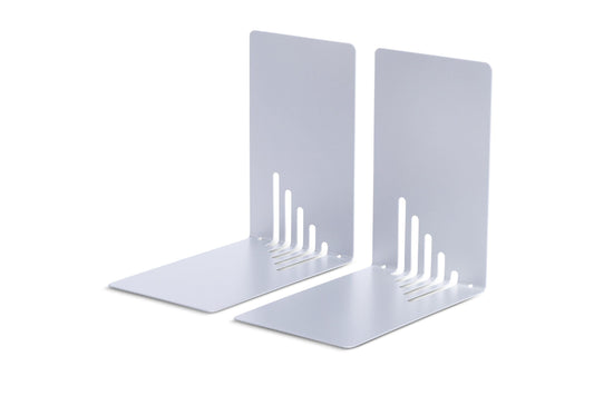 Maul 85 x 140 x 140 mm Narrow Metal Book Ends - Silver